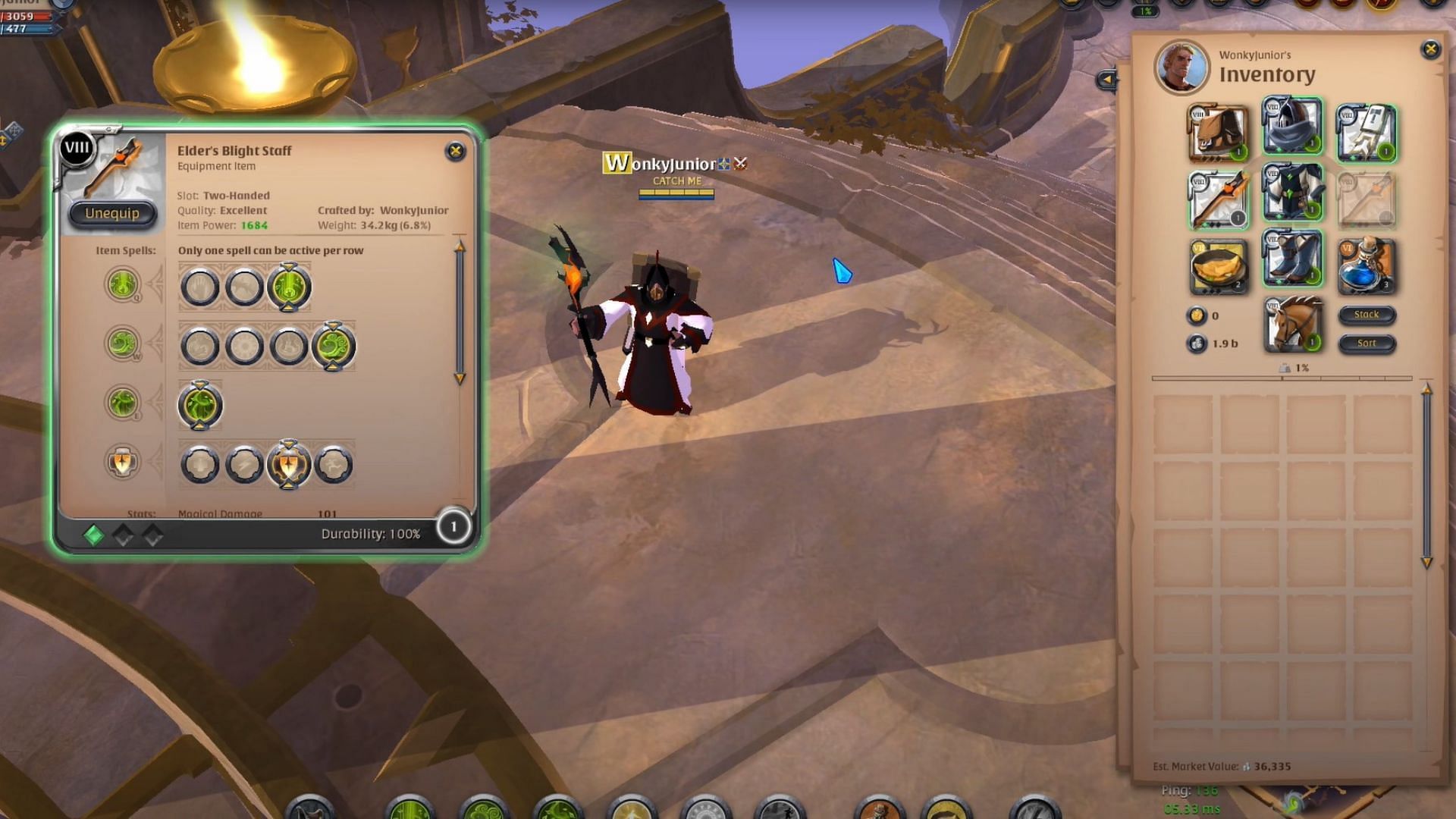 Blight Staff Build in Albion Online (Image via Sandbox Interactive)